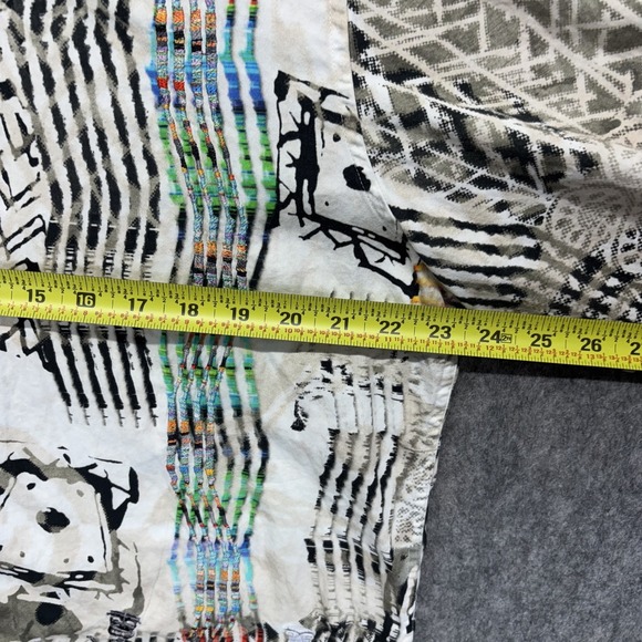 Robert Graham Shirt Men's Large Grass Skirt Surfing Devil Flip Cuff Abstract - Picture 6 of 11